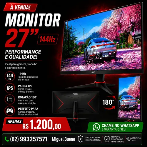Monitor Gamer 144Hz