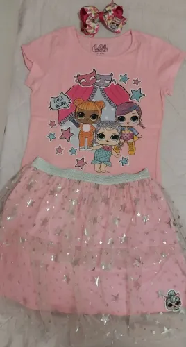 Conjunto Lol com Laço Lol Lindo Demais