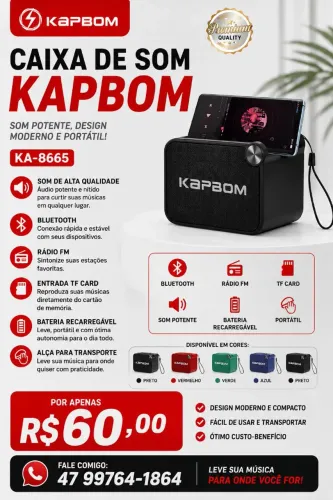 Caixa de som kapbom