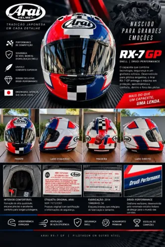 Vendo capacete Arai Rx-7 GP