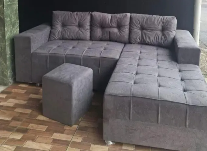 Sofás chaise 3 lugares
