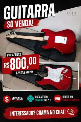 Vende-se uma guitarra semi-nova