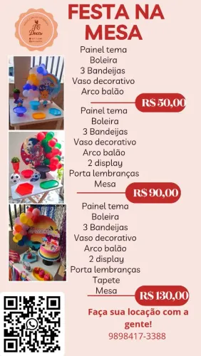 Kit festa na mesa