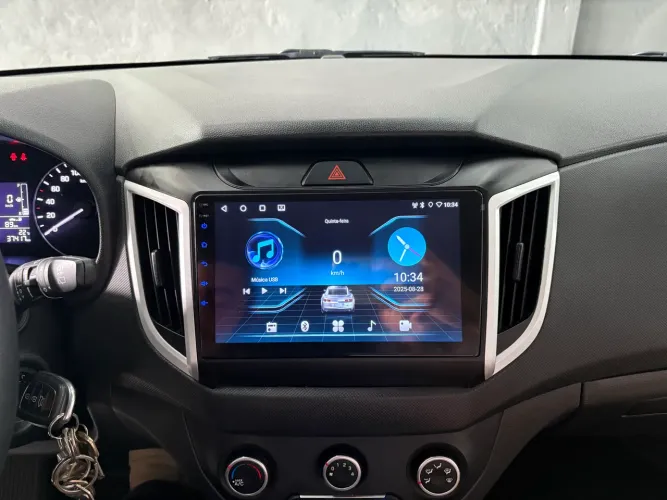 Multimídia Creta 9P Android 4ram 32g CarPlay YouTube Netflix wifi Waze Bluetooth 