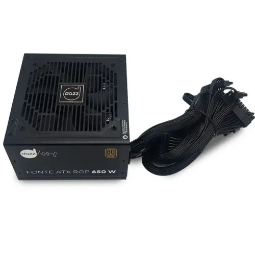 Fonte ATX ROP 650w Real 80 Plus Bronze PFC Ativo - Dazz com 2 Anos de Garantia!