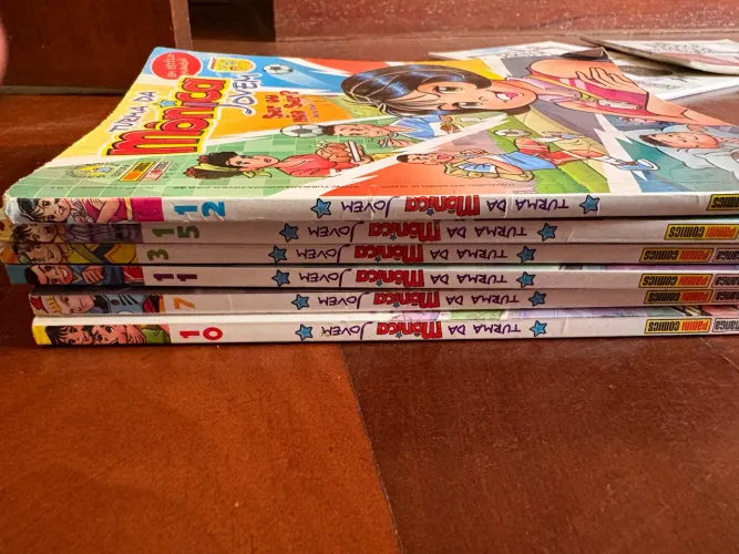 Kit Turma da Mônica Jovem 1ª Série Panini - 6 Volumes Conservados