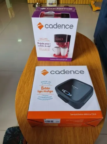 Kit Cadence Sanduicheira + Cafeteira c/ 2 Xícaras - PRODUTOS NOVOS!