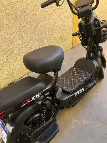 Bicicleta Scooter Elétrica 600w Alarme Eko-5 Preta Duos