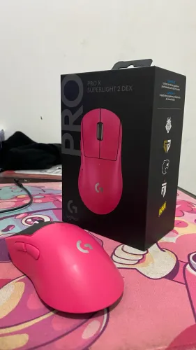 Mouse Gamer Sem Fio Logitech G Pro X Superlight DEX Rosa (Magenta)