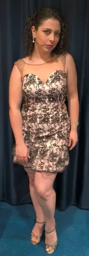 Vestido de Festa com Pérolas