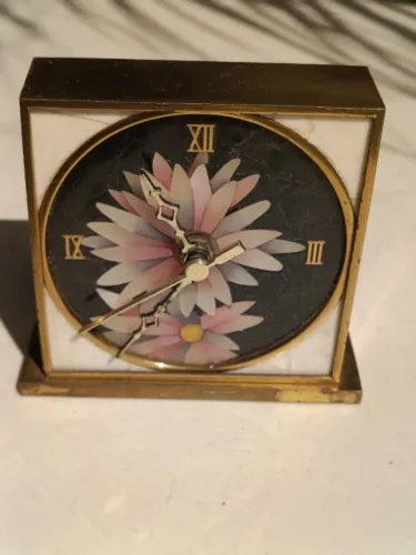 relógio de mesa vintage manufatura mosalite - elegância e charme