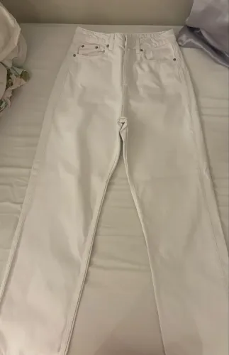 CALÇA JEANS BRANCA ZARA