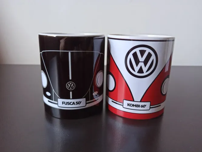 Canecas Volkswagen Fusca 1950 + Kombi 1960 | Novas