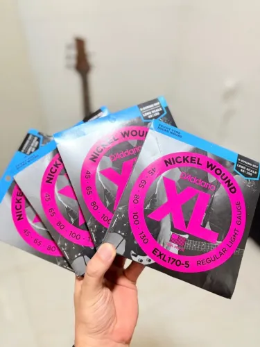 Corda para Contrabaixo D?Addario Nickel Wound 045 - Alta Qualidade!