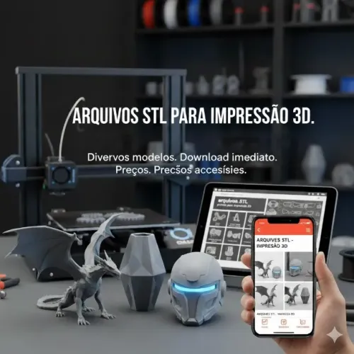 Arquivos STL para Impressão 3D - Milhares de Modelos (Envio Imediato)