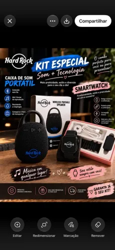 Kit smartwatch+caixinha de som