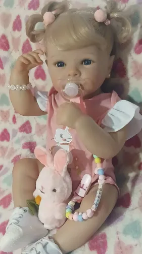 Bebê reborn loirinha disponível em pronta entrega