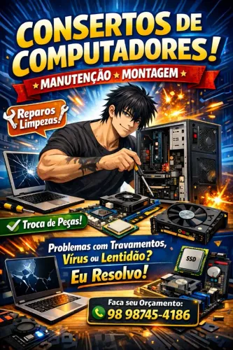 Montagens e Manutenções de Computadores.