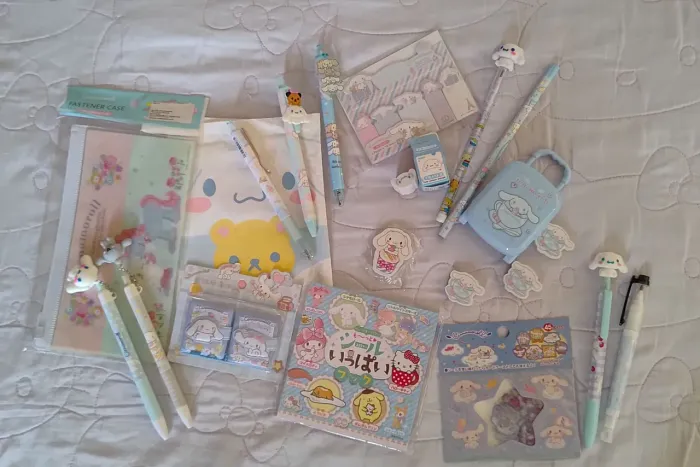 Coleção papelaria Cinnamoroll Sanrio mais de 16 itens