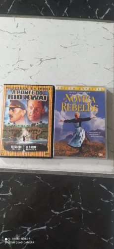 2 dvds A ponte do rio Kwai a noviça rebelde