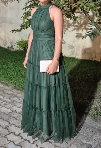 Vestido Verde oliva (Casamento, formatura, batizado)