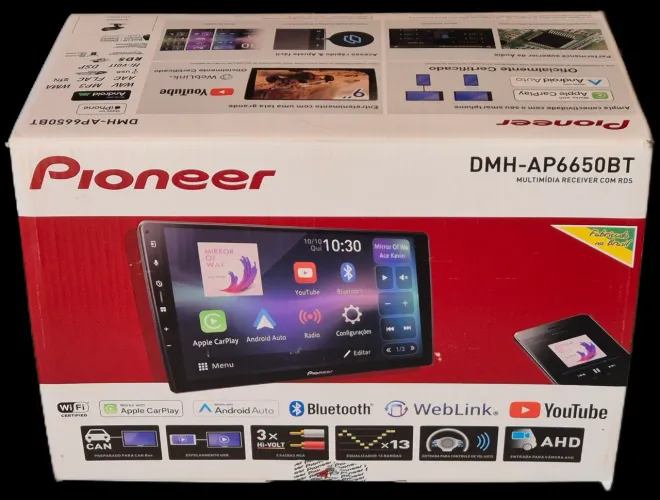 Multimídia Pioneer 9'' Dmh-ap6650bt Android Auto Carplay
