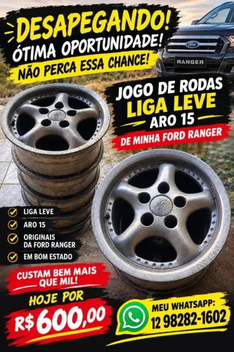 Rodas Liga Leve Aro 15
