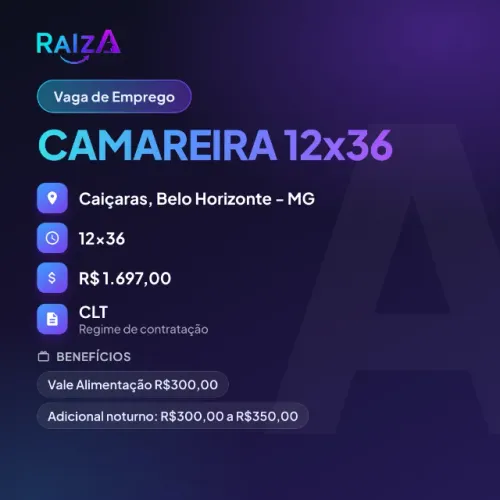 CAMAREIRA 12x36