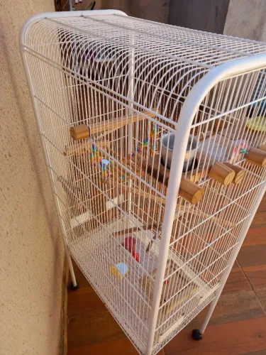 Viveiro Monaco tubular malha fina com varios acessórios apenas 400 reais imperdível