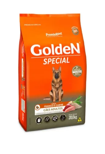 RAÇÃO GOLDEN ESPECIAL 20KG