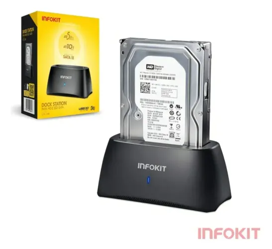DOCKSTATION HD 2.5 E 3.5 USB 3.0 - INFOKIT