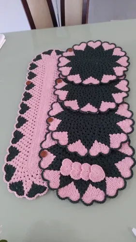 Mesa posta crochê 