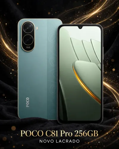 POCO C81 Pro 256GB Novo Original - R$ 1.049