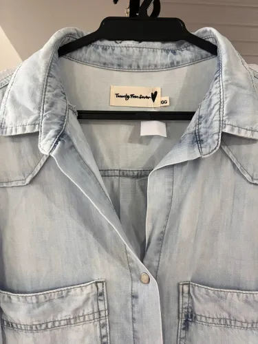 Camisa Jeans claro twentyforseven tamanho GG
