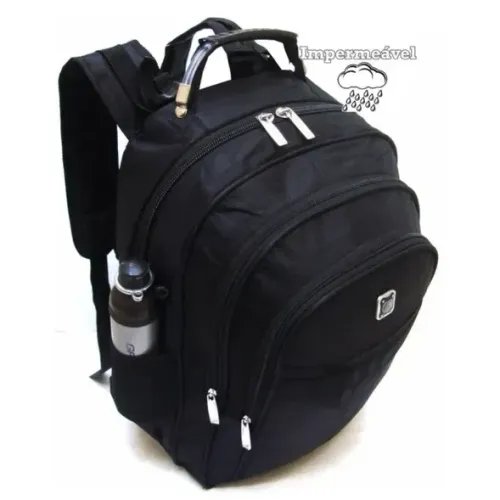 Mochila Executiva Impermeável p/ Notebook c/ Cabo de Aço na Alça | Alta Resistência