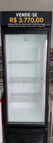 Freezer Cervejeira vertical Fricon 500 litros com porta de vidro