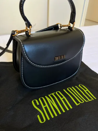 Bolsa Santa Lolla Pequena Soft New Rust Preta