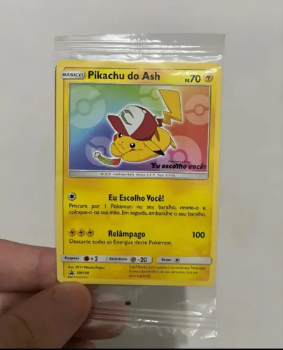 Carta Pikachu filme eu escolho você LACRADA!!! 