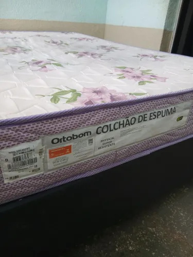 Colchão Ortobom espuma D 33 mais cama R$ 799 entrego aceito cartão
