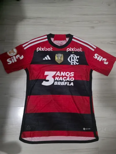 Camisa Flamengo 2023 3 anos Nação BRB Arrascaeta