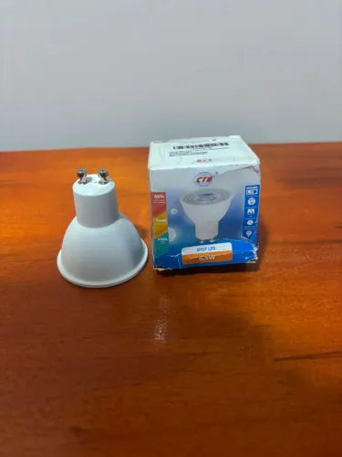 Kit 3 Lâmpadas Led Mr16 Dicroica 4,8w Gu10 Cor da Luz Branco Quente