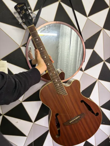 Violão Elétrico Hofma HMF240 Jumbo Marrom