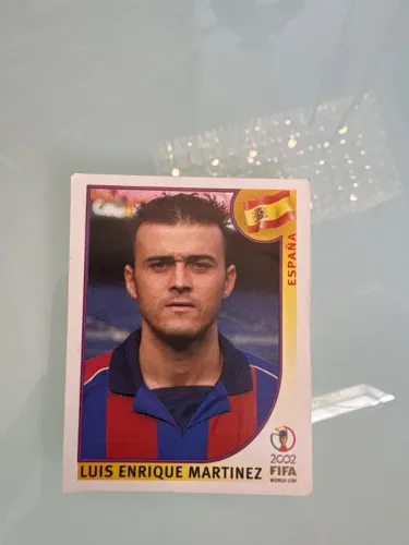 LUIZ ENRIQUE FIGURINHA PANINI COPA 2002