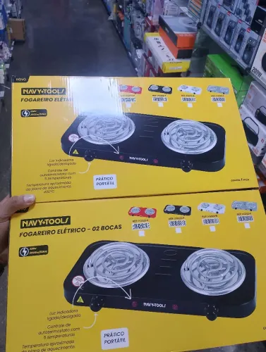 Fogão elétrico 2 bocas 95 reais novos