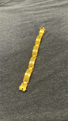 Bracelete prata banhado a ouro