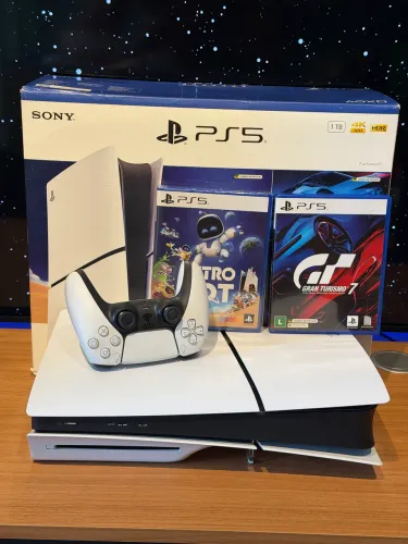 Ps5 Slim 1TB com leitor de CDs