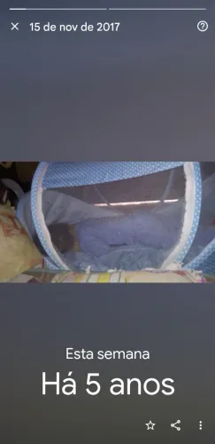 Berço portátil unissex