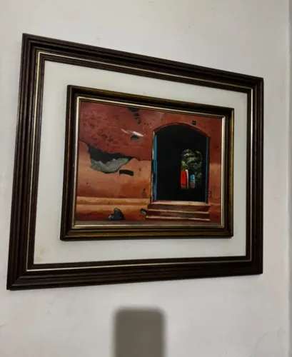 Conjunto com 3 obras originais de José Frazão - Década de 1980 - Acrílica sobre tela