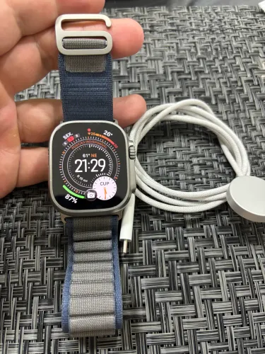 APPLE WATCH ULTRA 49mm TITÂNIO NATURAL BATERIA 98%