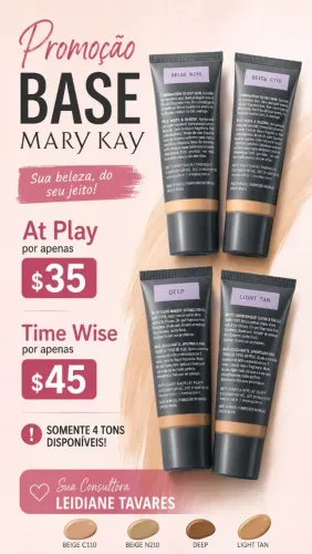 Promoção Base mary kay